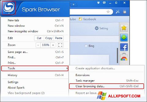 Screenshot Spark Windows XP