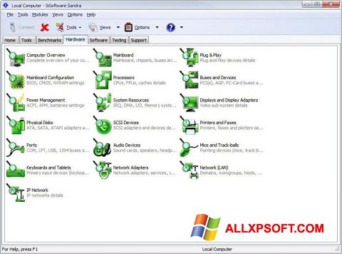 Screenshot SiSoftware Sandra Windows XP