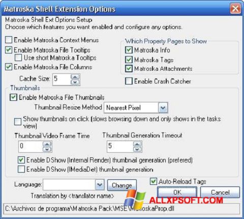 Screenshot Matroska Pack Full Windows XP