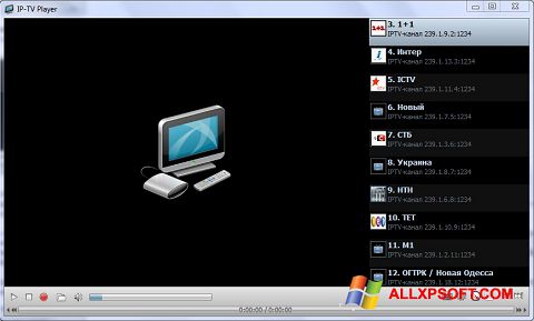 Screenshot IP-TV Player Windows XP