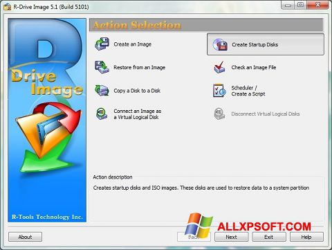 Screenshot R-Drive Image Windows XP