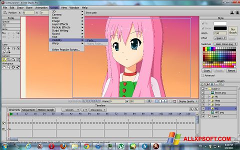 Screenshot Anime Studio Windows XP