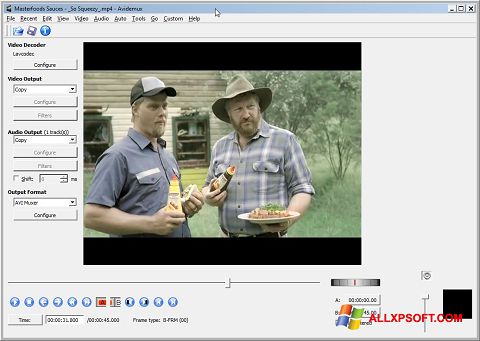 Screenshot Avidemux Windows XP