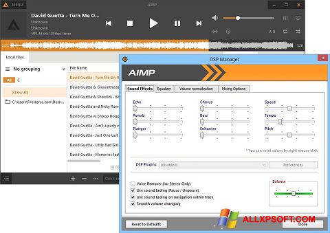 Screenshot AIMP Windows XP