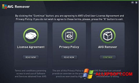 Screenshot AVG Remover Windows XP