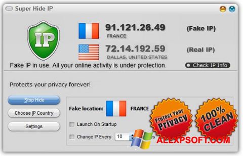 Screenshot Super Hide IP Windows XP