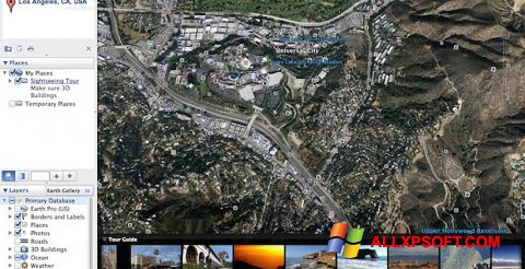 Screenshot Google Earth Pro Windows XP