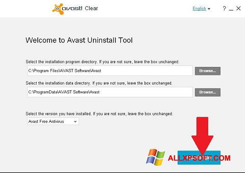 Screenshot Avast Uninstall Utility Windows XP