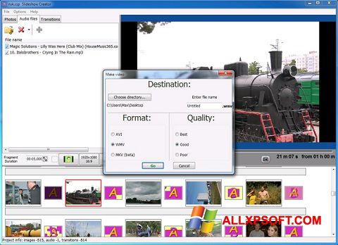 Screenshot Bolide Slideshow Creator Windows XP