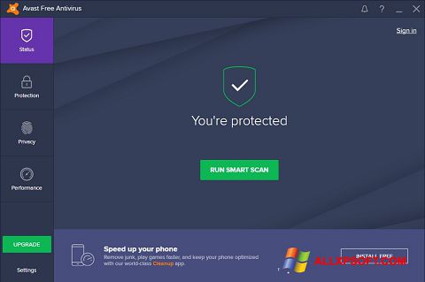 Screenshot Avast Free Antivirus Windows XP