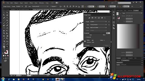 Screenshot Adobe Illustrator CC Windows XP
