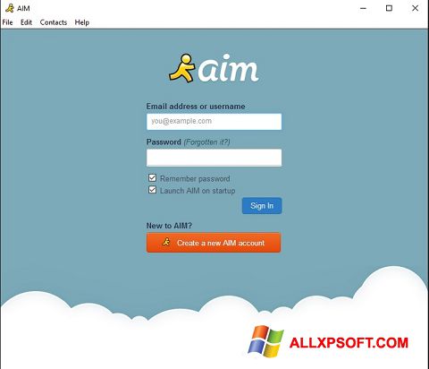 Screenshot AOL Instant Messenger Windows XP