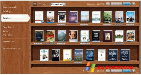 Screenshot Bookshelf Windows XP