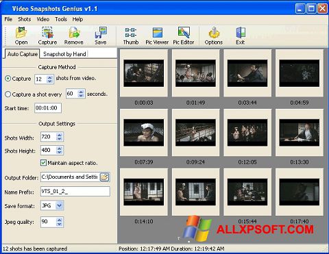 Screenshot SnapShot Windows XP