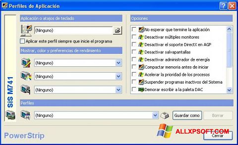 Screenshot PowerStrip Windows XP
