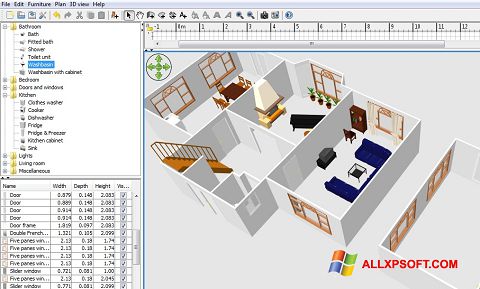 Screenshot FloorPlan 3D Windows XP