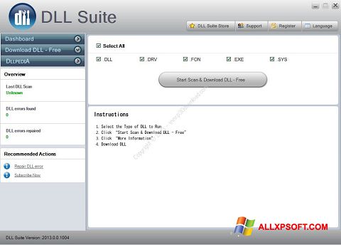 Screenshot DLL Suite Windows XP