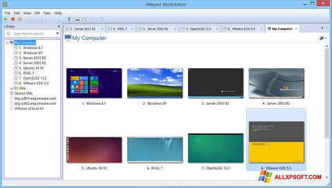Screenshot VMware Workstation Windows XP