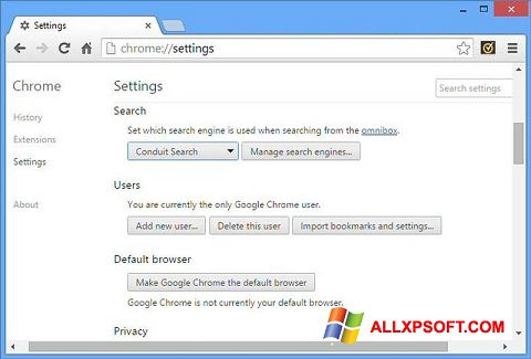 Screenshot Chrome Cleanup Tool Windows XP