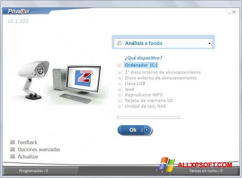 Screenshot PrivaZer Windows XP