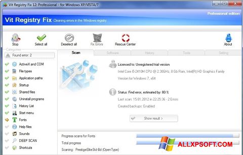 Screenshot Vit Registry Fix Windows XP