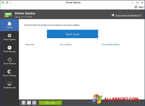 Screenshot DriverScanner Windows XP